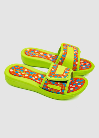 Салатовые шлепанцы детские резиновые для девочек,, 243r617b-41 Ager