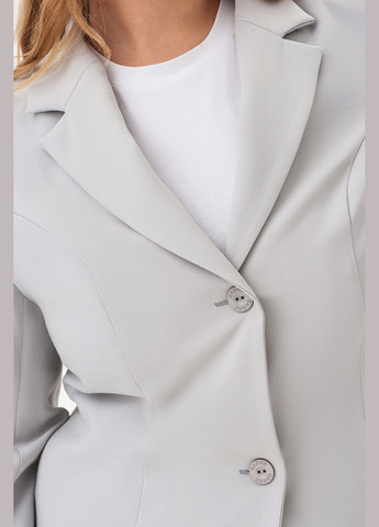 Серый женский пиджак karlotta Garne однотонный - демисезонный