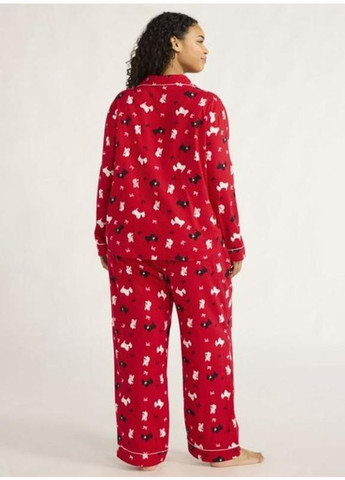 Червона красива фланелева піжама котон сша Joyspun