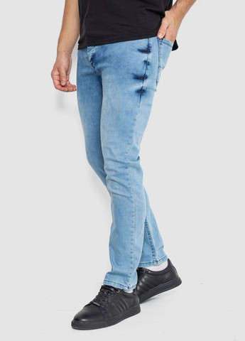 Голубые демисезонные джинсы мужские однотонные 247R1242 Ager