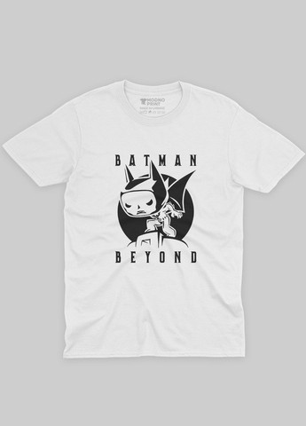 Белая демисезонная футболка для мальчика с принтом супергероя - бэтмен (ts001-1-whi-006-003-040-b) Modno