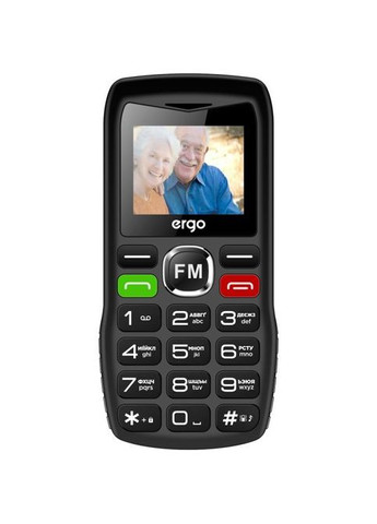 Мобільний телефон Ergo R182 Black (379534030)
