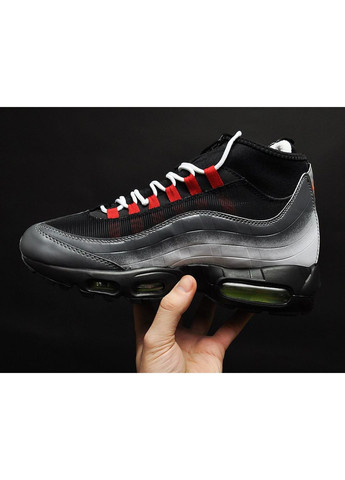 Сірі Зимовий кросівки чоловічі nike air max 95 sneakerboot greedy edition gray найк аір макс 95 No Brand