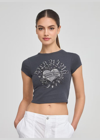 Графітова літня футболка жін Terranova