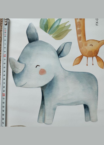 Виниловые наклейки на стену Животные в детсад (лист 60 х 90 см) Б408-2 No Brand (302242996)