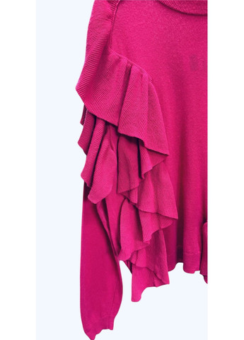 Фуксиновий (колору Фукія) зимовий светр шерсть бленд H&M