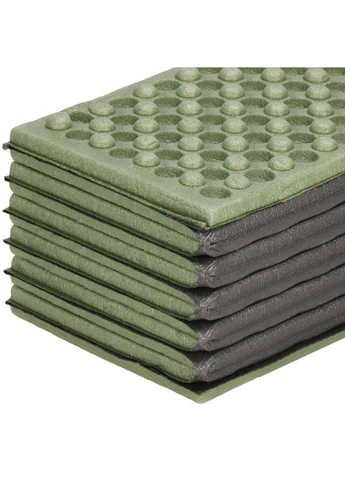 Туристический коврик XPE 182 x 60 x 0.8 см складной Green/Grey Springos PM0010 (398856684)