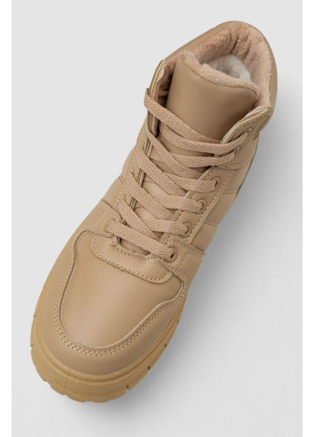 Кроссовки женские зимние на меху,, 248RMB03 Ager бежевые всесезоны (369973859)