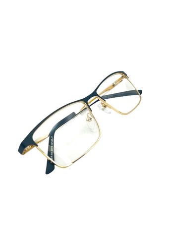 Очки для зрения прямоугольной оправе черно-золотые No Brand (305416107)