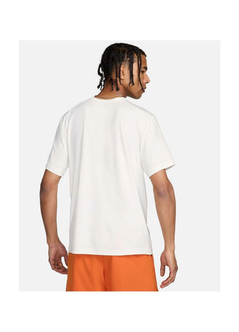 Белая мужская футболка m dri-fit uv hyverse ss gfx white Nike