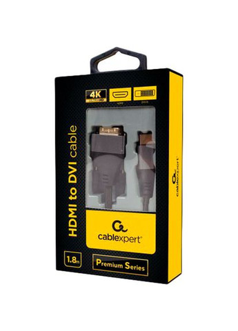 Кабель HDMI - DVI 1.8 м (CC-HDMI-DVI-4K-6) Cablexpert (307903810)