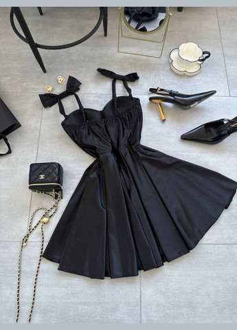 Черное повседневный платье женское Україна однотонное