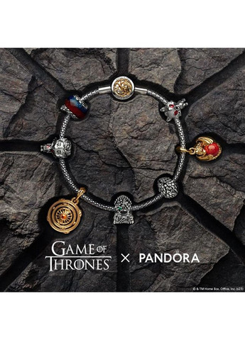 Срібний шарм Пандора "Вогонь дракона" Гра Престолів 762972C01 Kabluchka (355345210)