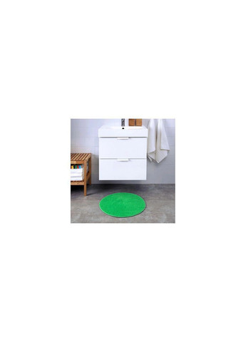 Коврик для ванной 55 см зеленый круглый IKEA (276070275)