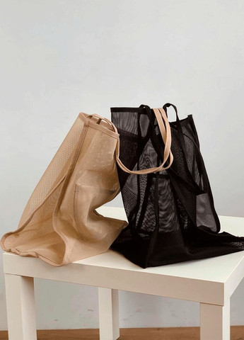 Універсальний полупрозорий шопер з сітки для повсякдення, велика сумка жіноча пляжна Veronica (340947648)