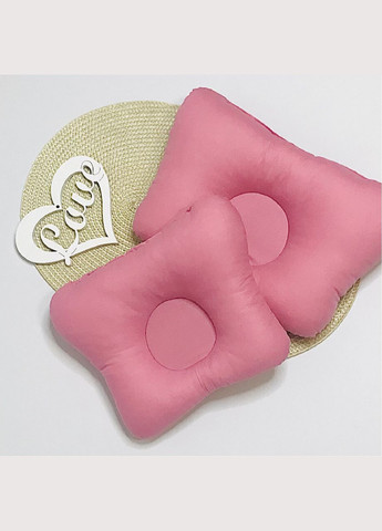 Подушка детская ортопедическая Бабочка большая Розовая бязь 32x22 см Penetka (323210853)