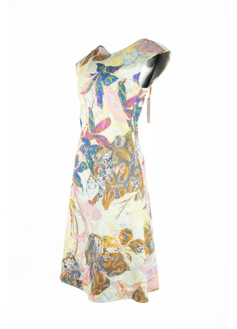 Комбинированное платье demetria мультиколор 12520163 No Brand