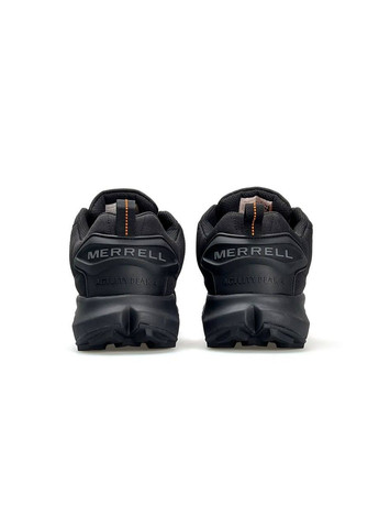 Чорні Осінні кросівки чоловічі merrell No Brand Continium 3M Thinsulate Termo GTX Black Orange