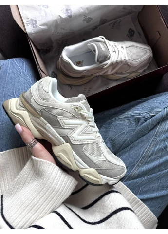 Кросівки жіночі New Balance 9060 Grey Beige | Нью Беланс 9060 сірі демісезони (379863812)