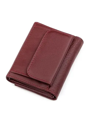 Кошелек (ST440) кожа Бордовый 7,5х9,5х2,5 см st leather (391300161)