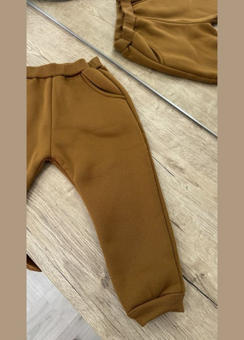 Горчичный демисезонный детский утепленный спортивный костюм BabyStyle