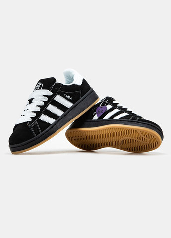 Кросівки жіночі і чоловічі Adidas Campus 00s x Korn black white | Адідас Кампус чорні білі No Brand чорні всесезони (315018934)
