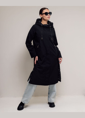 Черное демисезонное Тренч женский Snow Owl