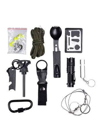 Туристичний набір інструментів для виживання 21х15х12 см похідний набір з аптечкою і лопатою Lugi HP-D-5 Jooki (360920845)