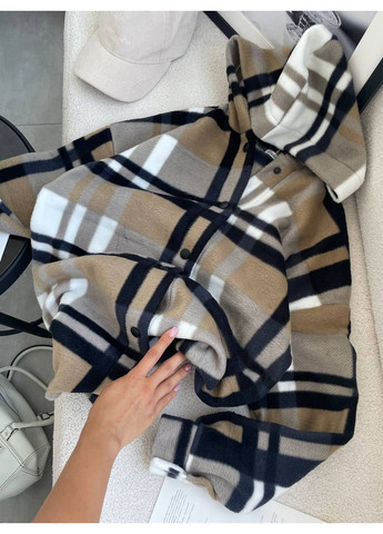 Коричневая рубашка No Brand