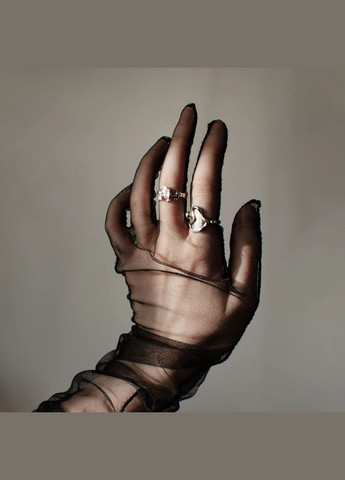 Кольцо Зазеркалье серебристая асимметричный гранж дизайн с двумя кристалликами регулируемое винтаж эстетика киберпанк y2k тренд No Brand (321970927)