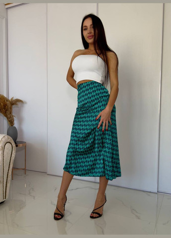 Жіноча темно-бірюза спідниця No Brand (342414880)