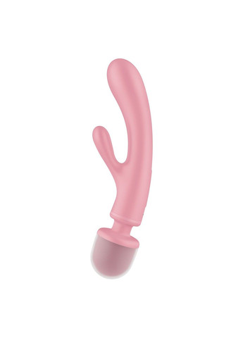 Вибратор-кролик с вибромассажером Triple Lover Pink, 3 мотора Satisfyer (298350130)