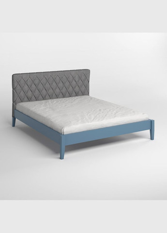 Двоспальне дерев'яне ліжко Венеція ДК (S7010R90B)/Аляска 93 (Сірий) 160х200 см (MBG-5555) Mebigrand (368278606)