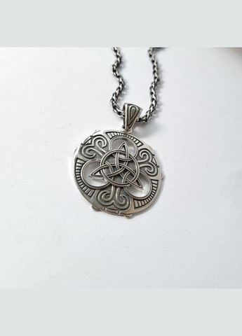 Срібна підвіска Оберіг амулет Триглав чорнене срібло 925 проби (АРТ.7301) 8.63г No Brand (306743330)