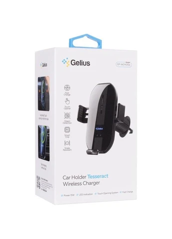 Автодержатель Tesseract GP-WCH010X Wireless Charging Black Gelius (383912269)