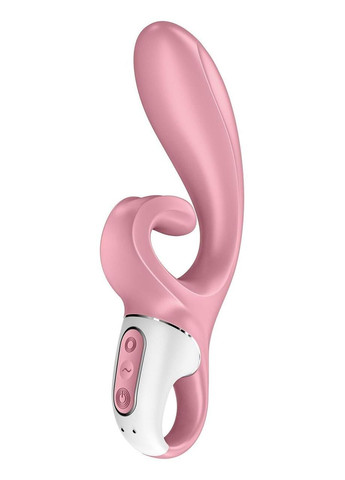 Смарт вібратор-кролик Hug Me Pink, 2 мотори, діаметр 4,2см, широка кліторальна частина Satisfyer (303883082)