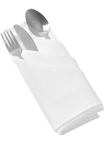 Біла бавовняна серветка для сервірування столу, сервірувальна серветка 42*42 см China (366875192)