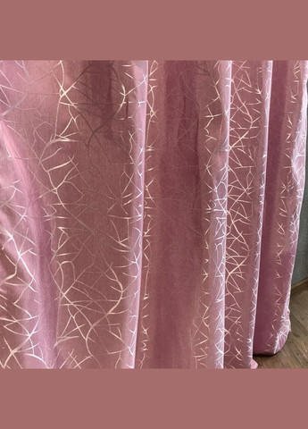 Набір штори для спальні Жаккард Рожевий 200x270 см (Е1011011B) No Brand (306633902)