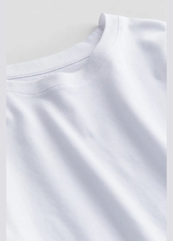 Біла літня футболка базова для хлопчика біла H&M Базова