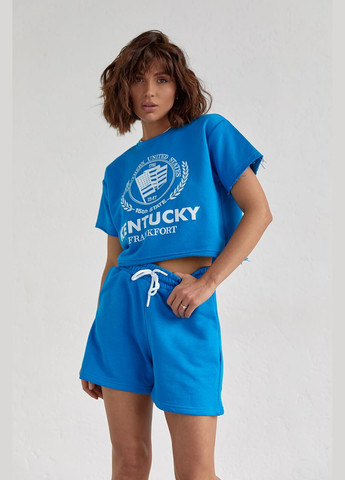 Женский спортивный комплект с шортами и футболкой Liton (296909164)