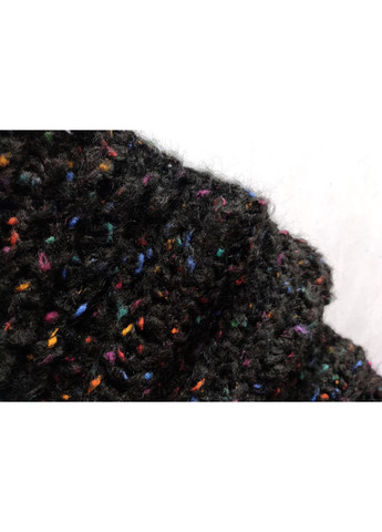 В'язаний зимовий шарф ручної роботи з альпаки та мериносу фіолетового кольору No Brand (366340004)