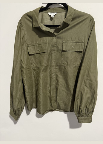 Жіноча сорочка : Колір хакі/олива, з кишенями, зібрані рукави Nine West (340268216)