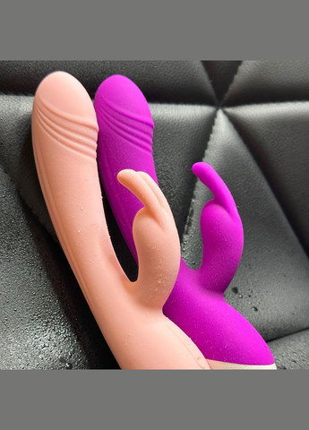 Подвійний вібратор для жінок кролик вагінальний для клітора вібромасажер рожевий No Brand (339092302)