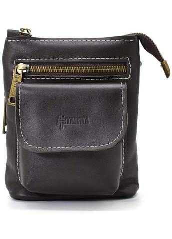 Сумка планшет через плечо из натуральной кожи мужская для документов и для телефона маленькая Коричневый 40129 TARWA (361348742)