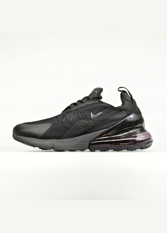 Кроссовки женские и мужские Nike Air Max 270 black| Найк Аир Макс 270 черные No Brand чёрные демисезоны (307288658)