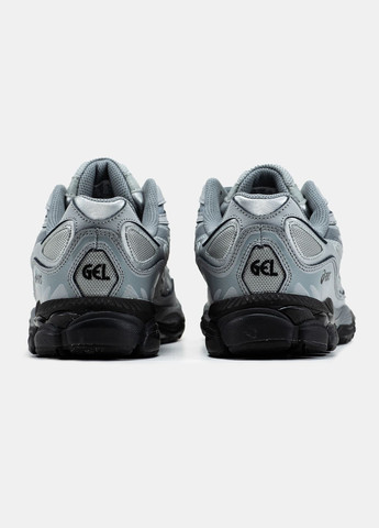 Серые демисезонные кроссовки мужские и женские asics gel-nyc grey | асикс гель-нюк серые No Brand