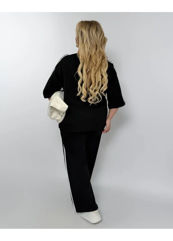 Женский стильный костюм с лампасами No Brand (387575437)