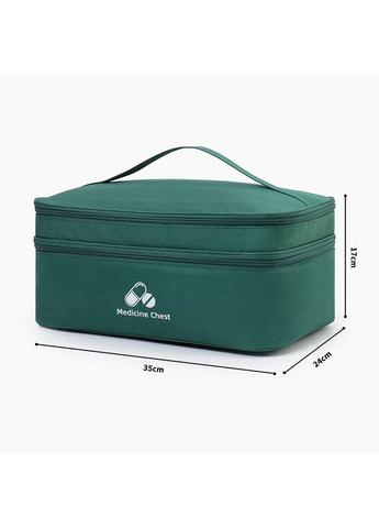 Аптечка, сумка-органайзер для медикаментів 35x24x17см Велика Зелена ( код: IBC007LG ) Profi Care (361049431)