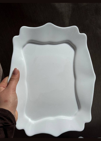 Столовий сервіз White square керамічний на 6 персон 26 предметів Білий HP23406 TS Kitchen (328912553)