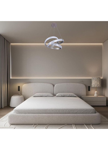 Підвісна led люстра 120W в сатиновому кольорі (87-78095 CF) No Brand (370072493)